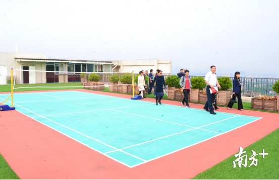 連州市人才驛站建設(shè)面積約1500平方米，功能齊全，配套完善。圖為健身運(yùn)動(dòng)場(chǎng)。黃津 攝