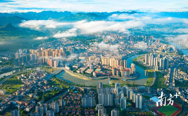 航拍連州城。黃慧誠 攝